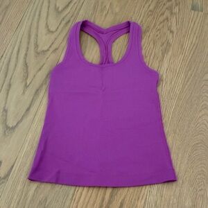 Vivid Plum Lululemon Nulu Razor Back  Tank Top